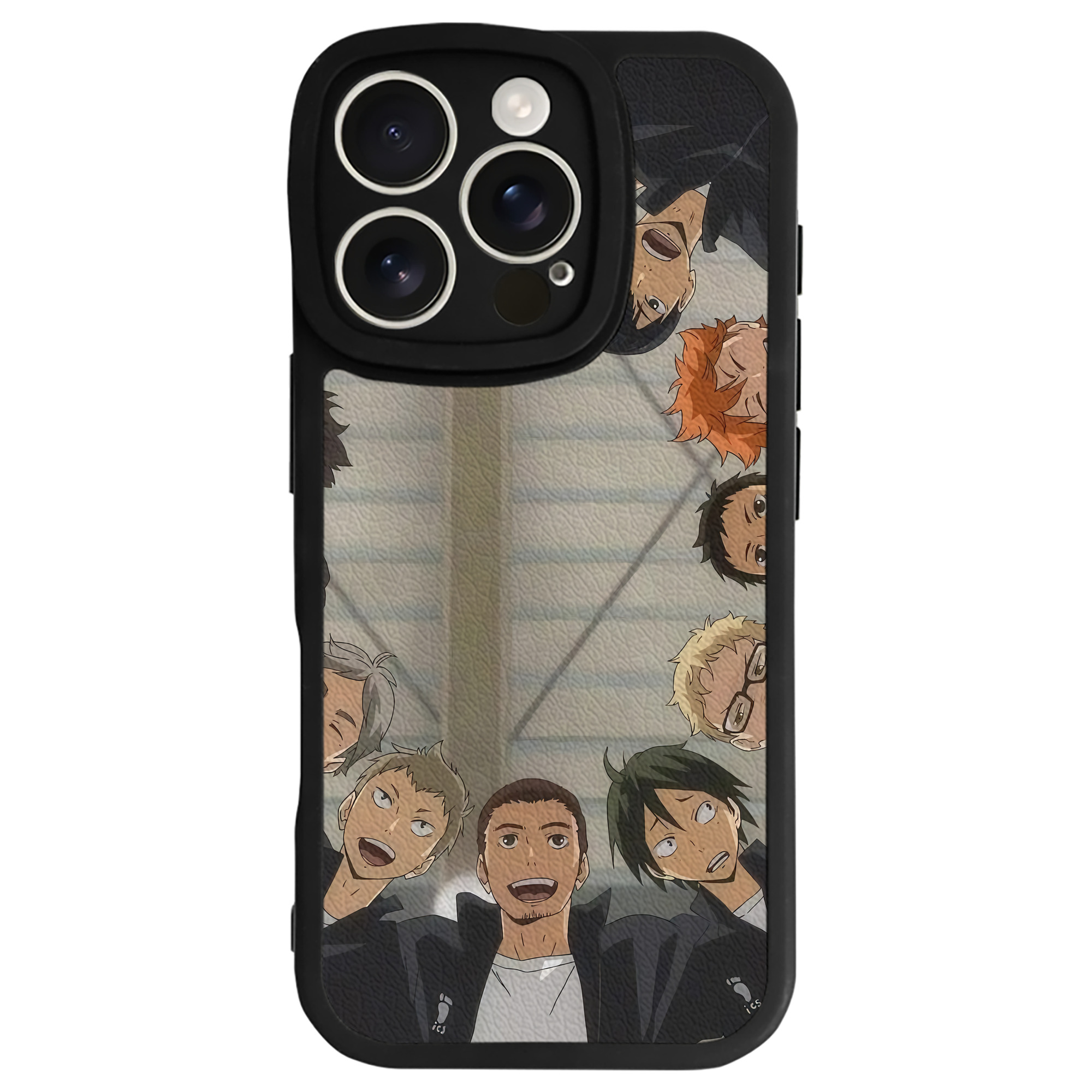 （画像用） ハイキュー!! Haikyu!! 【iPhone 16シリーズ対応】シリコンスマホケース（レザー調） 材質：シリコン